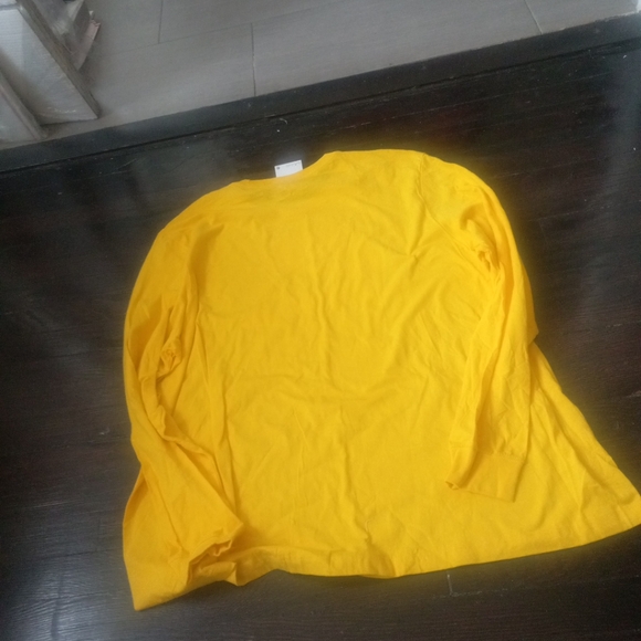 Nike Just Do It Mens Long Sleeve Color Yellow Shirt White Lettering Big&Tall 3XL - Picture 6 of 7